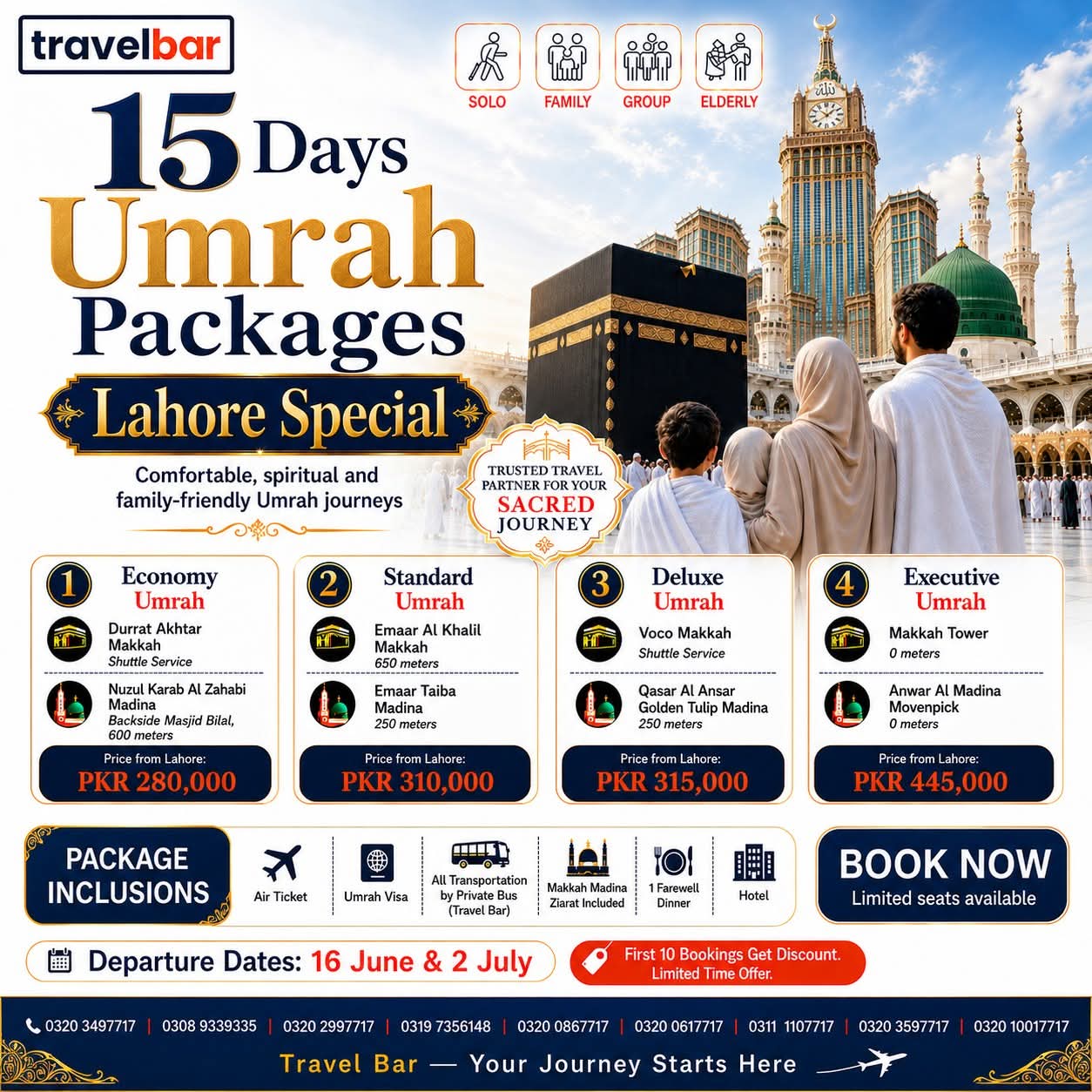 15 Days Umrah Packages — Lahore Special